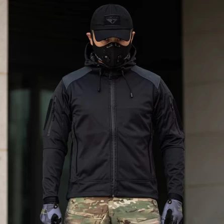 Куртка тактическая демисезонная Special Forces (черный) фото 1