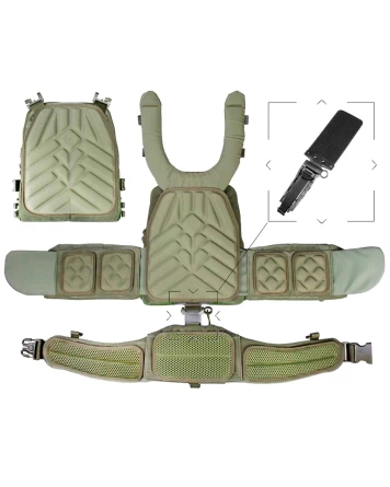 Плитоносец Stich Defense mod.4 (бандаж 90см)+баллистика (550 м/с)(Multicam) фото 3