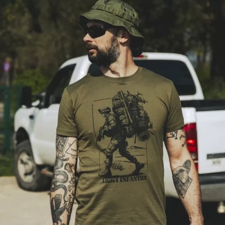 Футболка Helikon "Light Infantry" T-shirt (Olive Green) фото 3