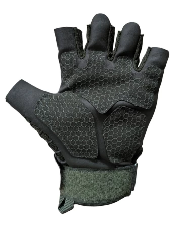 Перчаткие беспалые усиленные (олива) фото 2
