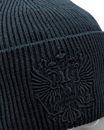 Шапка "Герб Российской Федерации" (черный) фото 3