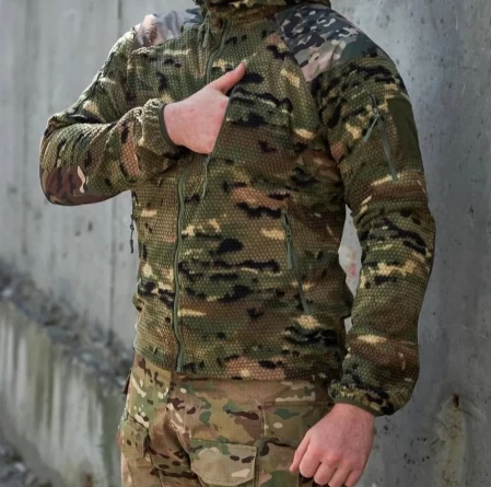 Куртка флисовая Альфа Grid Fleece Jacket (Мультикам) фото 3