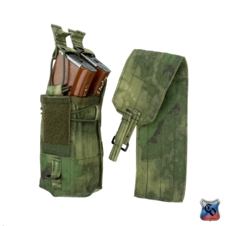 Подсумок для 2-х магазинов АК со съемным клапаном (АКМ 2 molle МОДУЛЬНЫЙ) фото 4