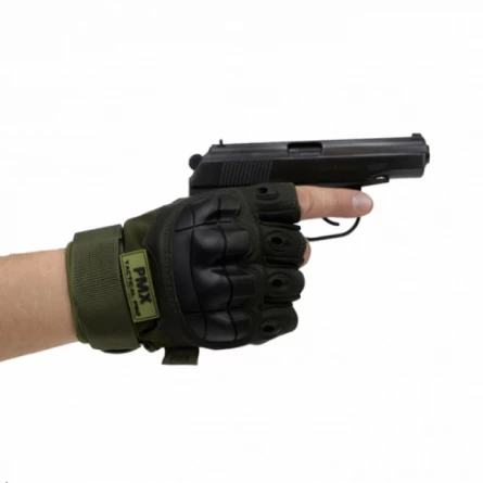 Перчатки PMX Tactical Pro укороченные (олива) фото 2