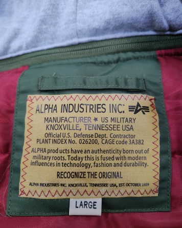 Бомбер Alpha с текстильным капюшоном (Olive) фото 5