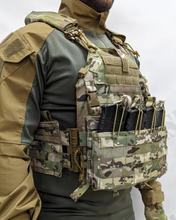 Чехол для ношения бронепанелей Воин с быстросбросом (Multicam) фото 2