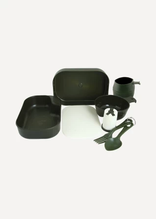 Набор посуды пластик Соло Track (олива) фото 1