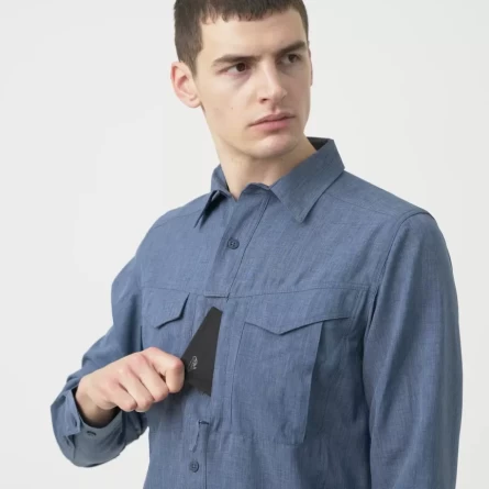 Рубашка Helikon Defender Mk2 Gentleman Shirt (Melange Blue) фото 8